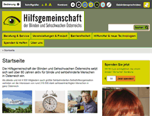 Tablet Screenshot of hilfsgemeinschaft.at